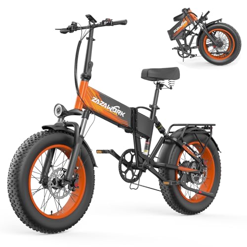 Bici Elettrica Pieghevole 20"×4.0" Fat Tire, Bicicletta Elettrica 48V 20Ah