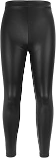 Pantalones de baile de alta elasticidad para niños, leggings modernos para práctica de danza, bronceado, para clases de baile y actuaciones