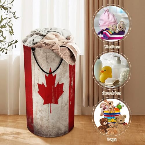 Panier à linge rétro pliable grand panier de rangement jouets Canada - 4