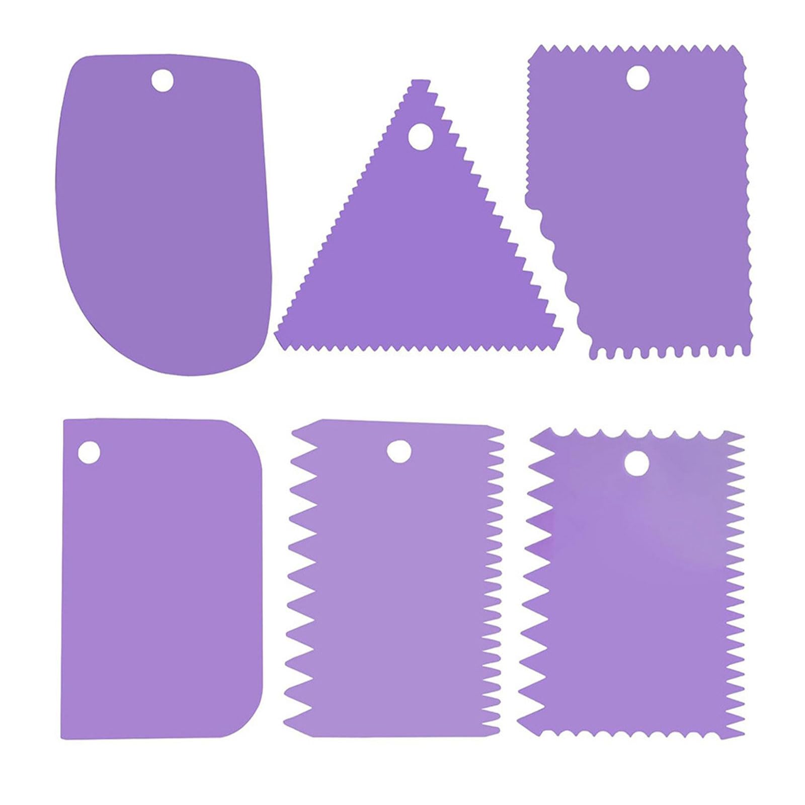 Mekalero Purple 6 In 1 Glues Spreader Notched Trowel Applicator For Precisely Coating Of Mortar Grout And Polymer Glues Spreader Tool