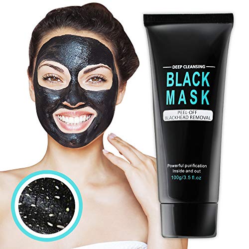 Blackhead Remover Mask, Beyond Black Mask, Charcoal Peel Off Mask, Activated Charcoal Face Mask, Deep Cleansing Purifying with Bamboo Charcoal, Aloe Vera, and Vitamin E for Women Girls Men