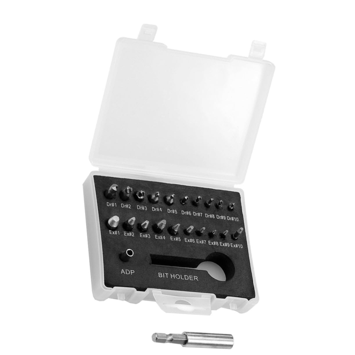 AUTSUPPL Damaged Screw Extractor Kit 22pcs Bolt Extractor Set Socket Adapters Stripped Screw Remover Locking Mechanism