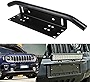 Xotic Tech Front Hood Bumper License Plate Bracket Holder Compatible with Most Cars, Jeep, Truck, Pickup, SUV, 4x4 -No Drill (Black)