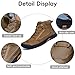 RRCJXLQDSF Sawbehind Mens Boots, Men's Handmade Leather Casual Shoes Arch Support Boots Waterproof Comfortable Fashion Sneakers (Blue,7.5)