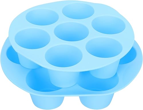 Zerodeko 2 moldes de silicona para magdalenas antiadherentes, 7 tazas, freidora de aire, moldes de silicona para hornear, moldes reutilizables de disponible en Yaxa Costa Rica