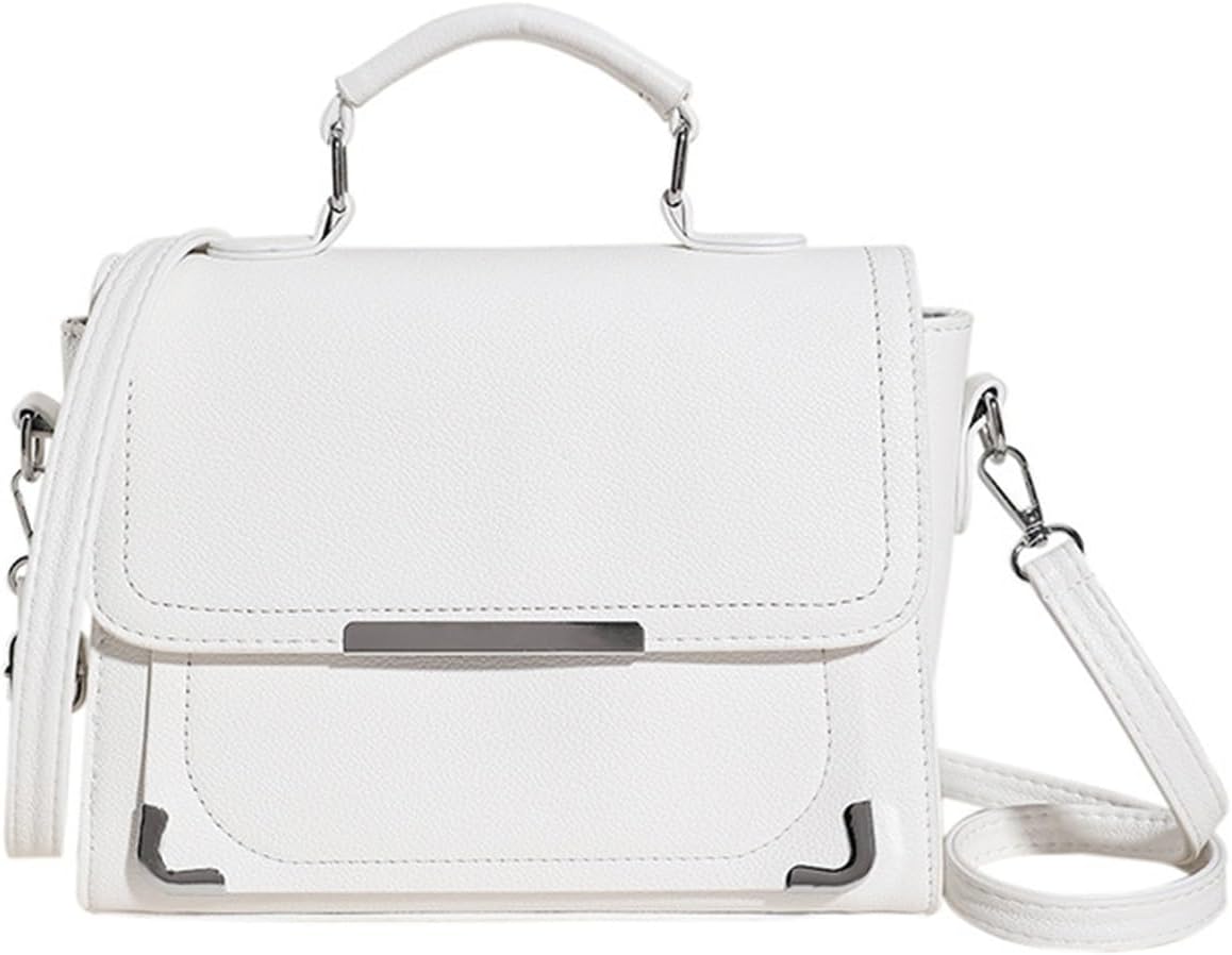DDZQWVASD レディースバッグ スモール スクエアバッグ 斜めバッグ, ホワイト, One Size