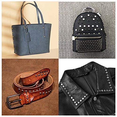 WedDecor Tubolare Singolo Cappello Rivetti con Mano Fissaggio Strumento per Abbigliamento, Borse, Leathercraft, Accessori alla Moda, Fai da Te Artigianato Progetti,Abbigliamento,Argento,100pcs