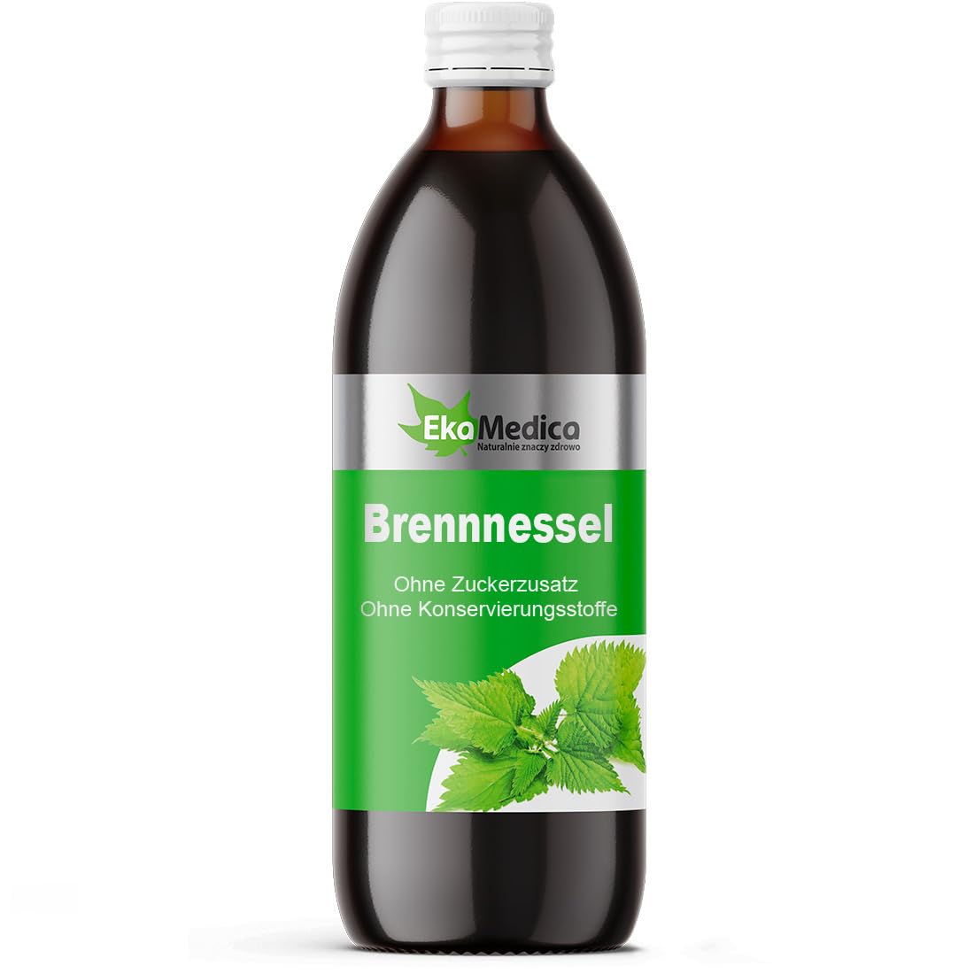 EkaMedica® Estratto di ortica Succo Integratore alimentare - Naturale Senza zuccheri aggiunti conservanti Profumi (500 ml)