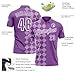 Custom Casual Fashion Womens Polo Shirts Medium Purple, Create Bowling Golf Tennis Jerseys for Youth Adult Two Button Basic Blank Business Workwear Polo, Design Lightweight Sport Short Sleeve T-Shirts