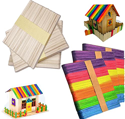Pack of 300 wooden ice sticks, wooden ice sticks, for crafts wooden ice sticks, stirring wooden sticks, wooden sticks