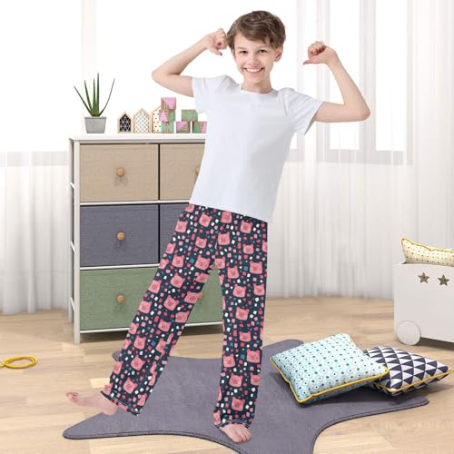 Cute Kawaii Pigs Pajama Pants Long Sleep Pants Soft Pajama Bottoms With Pockets4
