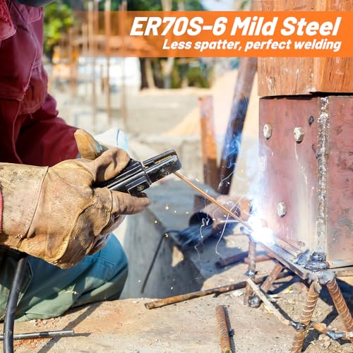 Image of UNIFAMILY TIG Welding Rod ER70S-6, 3 /32 inch x 16 inch Mild Steel TIG Welding Rods 2LB, Carbon Steel TIG Welding Filler Rod, Low Splatter Corrosion Resistance, Tig Filler accessories