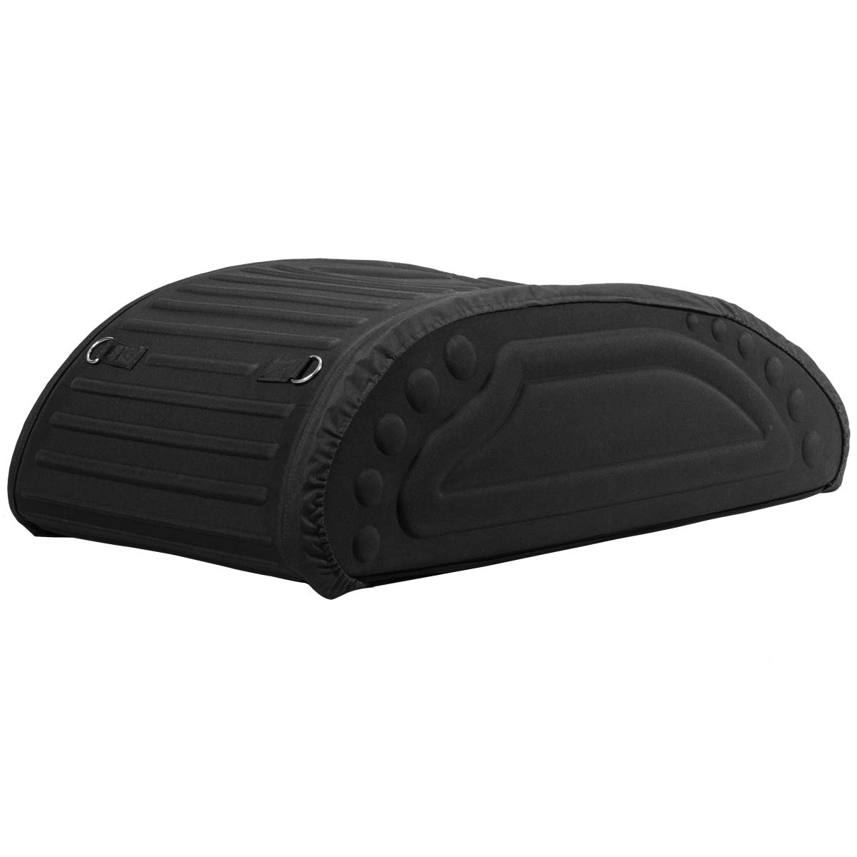 GOPLUS Coffre de Toit Voiture Pliable, 4 Cordons d’Attachement, Sac de Toit Voiture Utilisable avec ou sans Barre de Toit, Surface Imperméable, Charge 60KG, Sac de Transport, Sangle de Sécurité Dedans