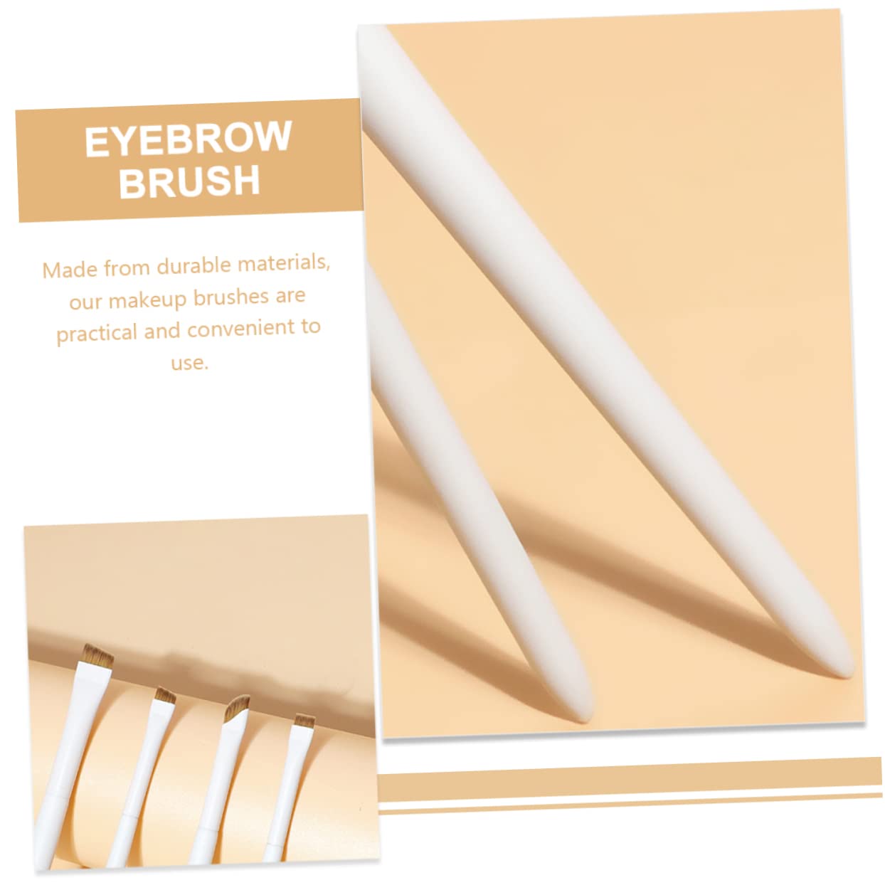 NOLITOY Eyeliner Brush Set 4 Piece Makeup Brush Kit for Eyeliner Eyebrow and Eyeshadow Application for Eye Makeup and Travel