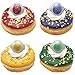 DecoPac Harry Potter™ Rings, 24 Hogwarts™ Houses Cupcake Decorations Featuring Gryffindor, Slytherin, Ravenclaw, and Hufflepuff, Cake Toppers For Birthday, Party, Celebrations - 24 Pack