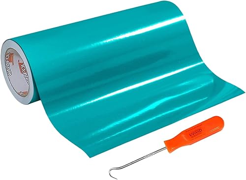 Miniatura 1 de Oracal 651 Vinilo adhesivo permanente turquesa brillante (12 pulgadas x 15 pies con desbrozador)