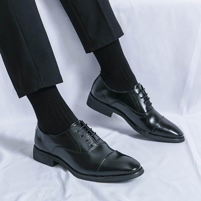 靴 SQUARE TOE SHOES /eaphi Amazon.com | Dress Oxford Formal Shoes for Men Lace Up