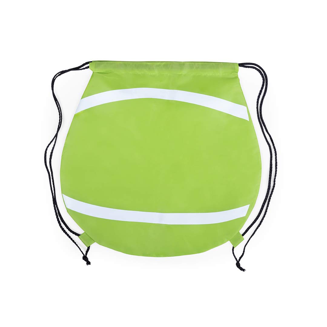 eBuyGB Children's Polyester Drawstring Rucksack Bags Novelty Design School Sports Gym PE Backpack (Tennis Ball)