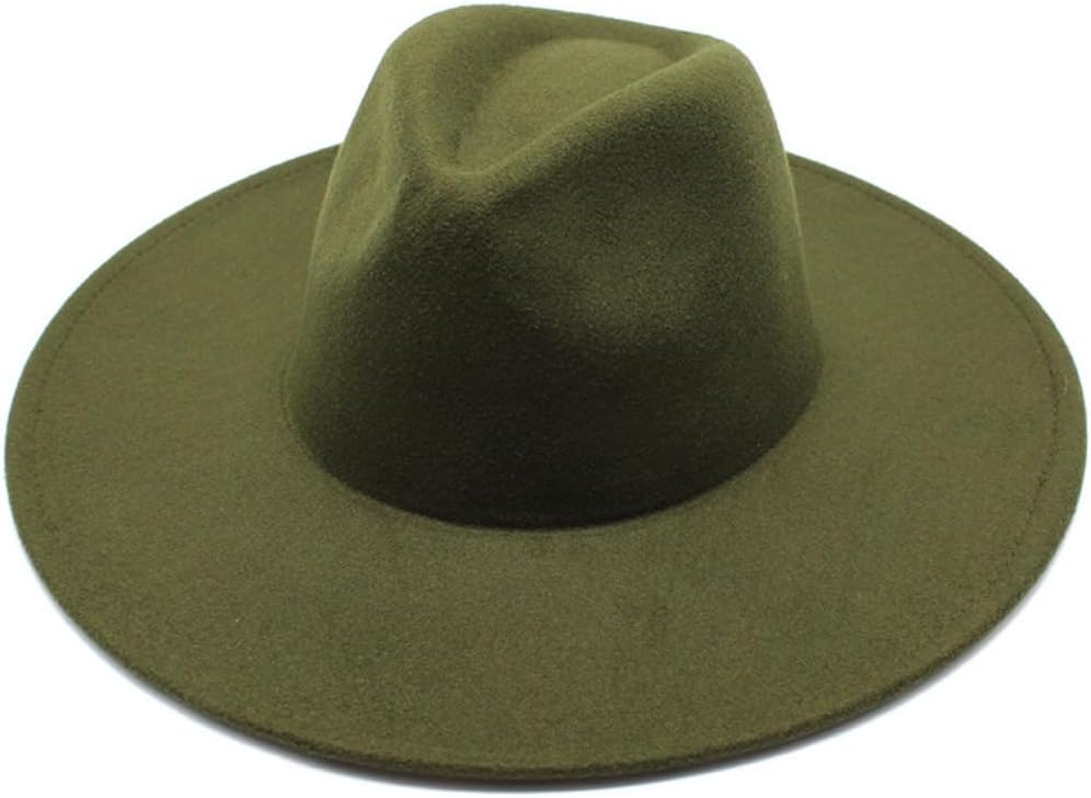 Classic Wide Brim Cotton Hat, 2-Inch Brim, Black, Regular Fit, Fitted Closure