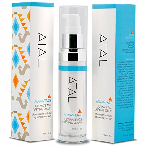 Anti Aging Facial Serum With Anti Wrinkle Moisturizer By Atal Skin- Stimulates Collagen - Powerful Antioxidants - Firms & Hydrates Skin – Effective Skincare Product For Women & Men #TOP2