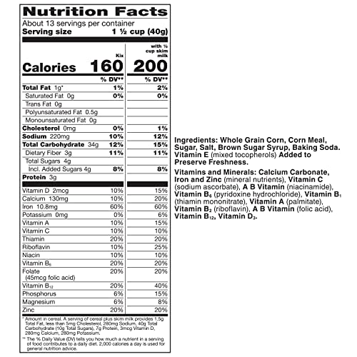 Image of Kix Whole Grain Breakfast Cereal, Crispy Corn Cereal Puffs, Family Size, 18 oz (Pack of 2)