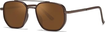 DreamCalf Tangle Free Aviator Sunglasses for Women Polarized Trendy Sun Glasses with Double Bridge for Traveling & Driving