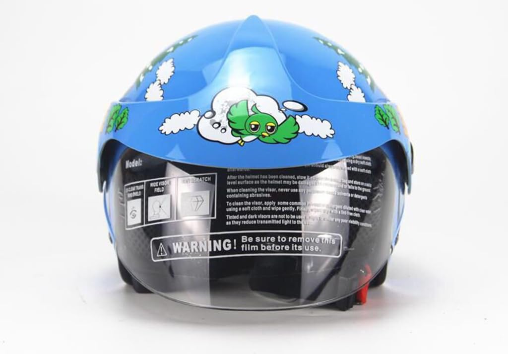 DOT Approved Cool Kids Small Half Shell Helmet Electric Retro Motorcycle 3/4 Youth Scooter Children's Cute Go-Kart ATV-Helmet Cruiser Moped for 3-12 Years Old
