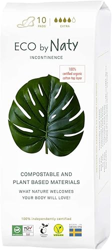 Miniatura 7 de Eco by Naty Almohadillas para incontinencia para mujer, almohadillas para vejiga sensible, absorbentes y discretas, ecológicas (20 unidades)