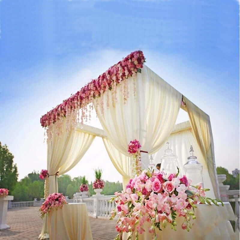 Efavormart 4 Post Height Adjustable Canopy Chuppah Hardware Kit