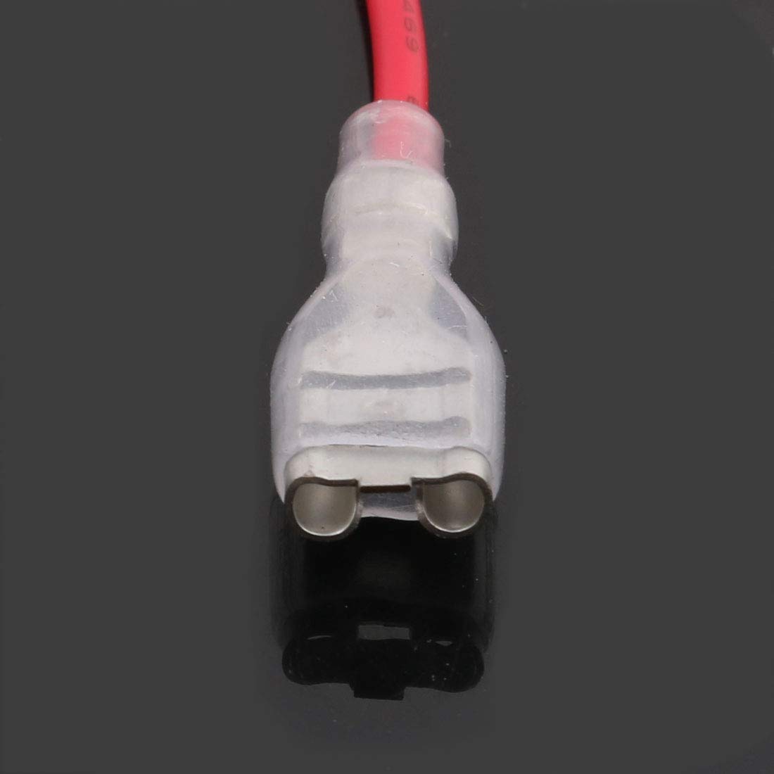 Aexit 2Pcs 20AWG Cable Wire w 6.3mm Crimp Spade Terminal Connector Female to Female (5b454e620e084c59036bd9c882f2b2e0)