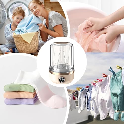 Mini machine à laver portable USB de 2L avec 3 vitesses pour sous-vêtements