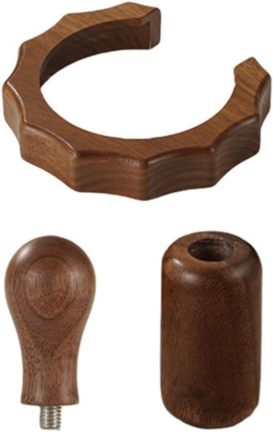 Coffee Machine Solid Wood Anti-Scald Guard For GemiLai 3145 Brew Head And 3006 Steam Knob Decorative Kitchen Accessory Easy Install(3pcs)