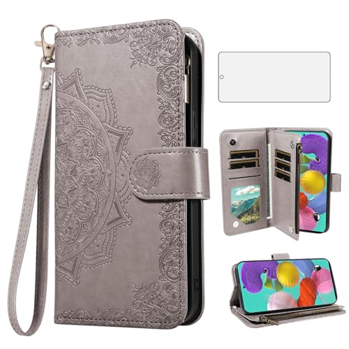 Housse Samsung A51 gris idéale pour voyager léger avec vos cartes
