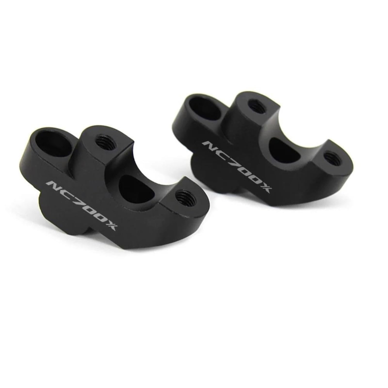 Riser Manubrio Accessori per Modifica Riser Manubrio Moto Morsetto di Montaggio per Innalzamento Manubrio per H&Onda Nc750x NC700X NC750X Morsetti Sollevamento(Nero 1)