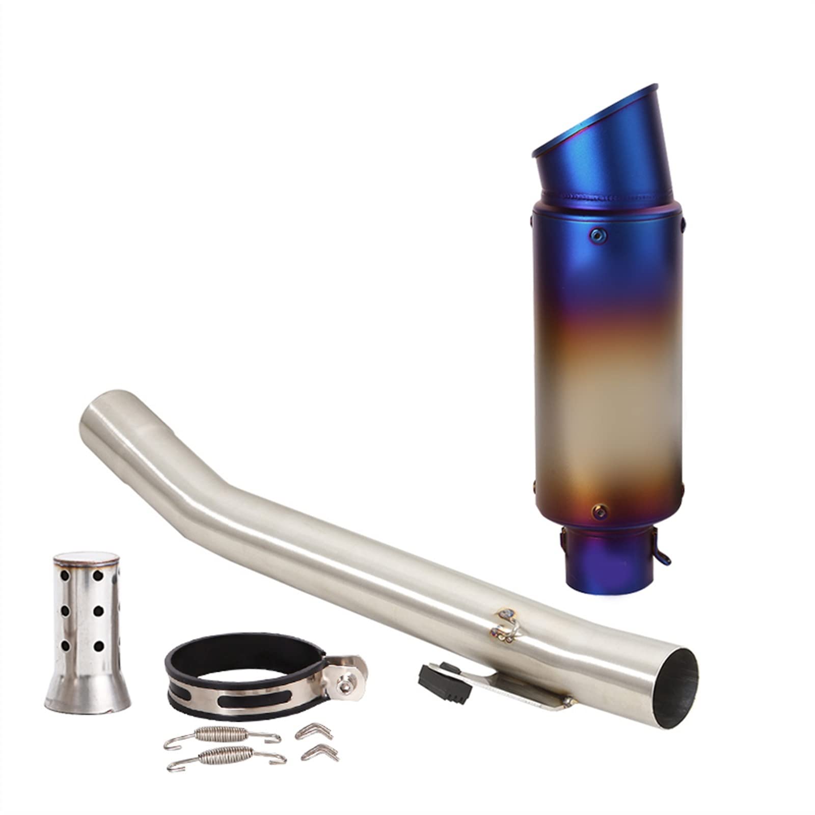 Scarico Moto Tubo Di Collegamento Centrale Slip On 51mm Silenziatore In Acciaio Inossidabile Con DB Killer Per Suzuki Bandit 600 GSF 600 1995-2006 (Color : A)