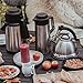 Whistling Tea Kettle with iCool - Handle, Surgical Stainless Steel Teapot for Stovetop, 2 FREE Infusers Included, 3 Quart by Pykal