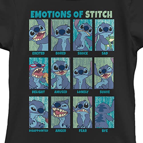 Disney Girl's Stitch Emotion T-Shirt2