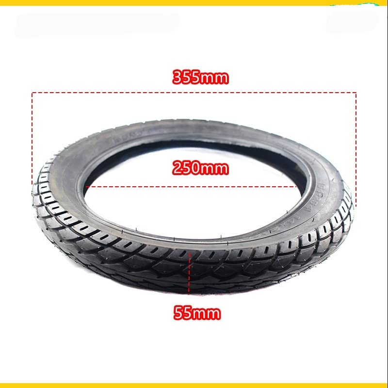 Pneu Trotinette Electrique,Chambres à Air Trottine 14 Pouces 14x2.125 (54-254) Pneu 14 * 2.125 Pneu et Tube for Scooters électriques 14 Pouces pneus de vélo e-Bike