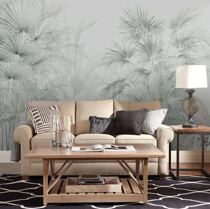 Papier peint photo 3D rétro bananier pour agrandir une pièce salon chambre