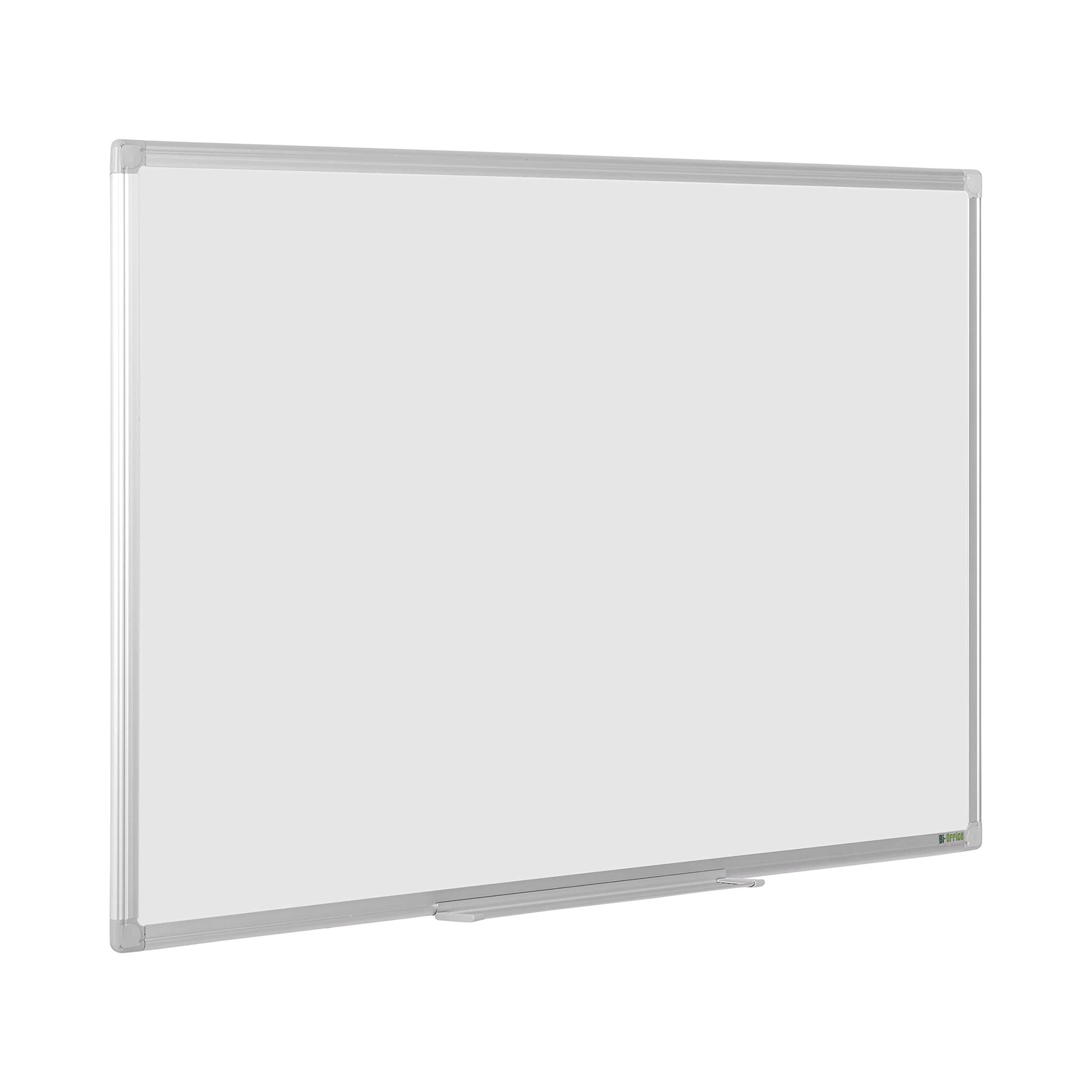 Bi-Office Earth – przyjazna dla środowiska tablica suchościeralna, z aluminiową ramą i półką na długopisy, tablica magnetyczna, emaliowana powierzchnia premium, 90 x 60 cm