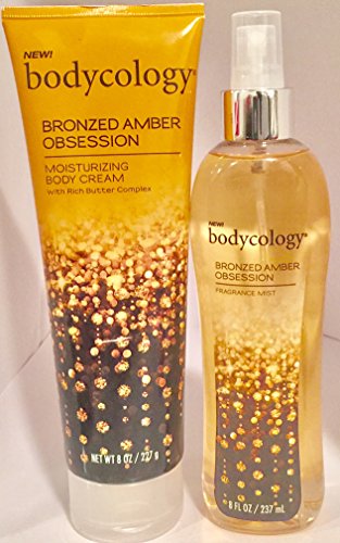 Bodycology Bronzed Amber Obsession Fragrance Mist, 8 fl oz & Body Cream 8 FL OZ