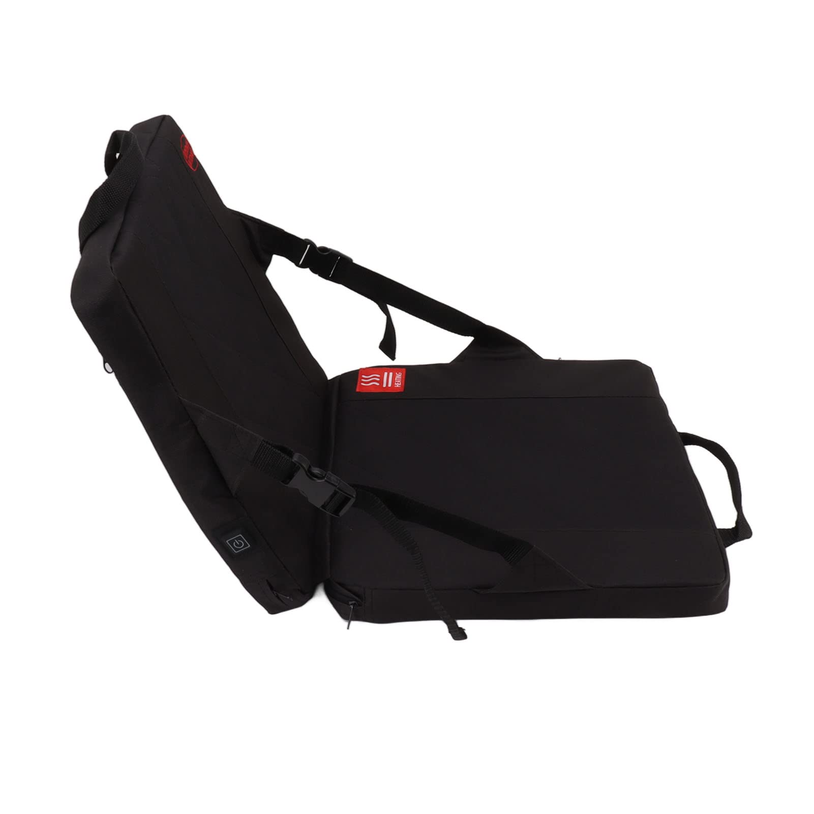 Asientos Calefactables para Estadios, Cojín De Asiento Portátil Plegable De 15x13x13 Pulgadas Asiento De Grada Recargable Ajustable En Temperatura con Respaldo para Camping Caza