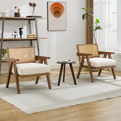 Sillón K-Shape Beige con Asiento de Lino miniatura 1