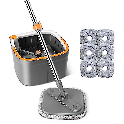 Mopa Giratoria Automática, Fregona Sin Manos Para Una Limpieza Cómoda, Fregona Giratoria Para Escurrir, Fregona De Limpieza Que Ahorra Mano De Obra