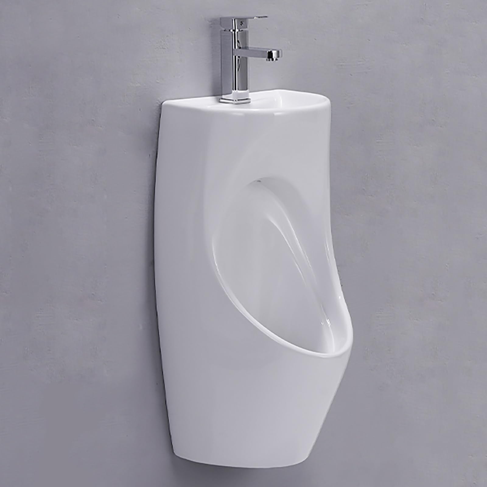 Orinal para hombre a prueba de fugas con fregadero y grifo, orinal portátil para exteriores, perfecto para viajes, camping, uso nocturno y comodidad en el baño, fácil de limpiar y discreto
