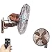 ODF Ventilateur Mural de Refroidissement - Ventilateur rétro économe en énergie avec télécommande - Ventilateur de Bureau oscillant Silencieux 220 V, 60 W