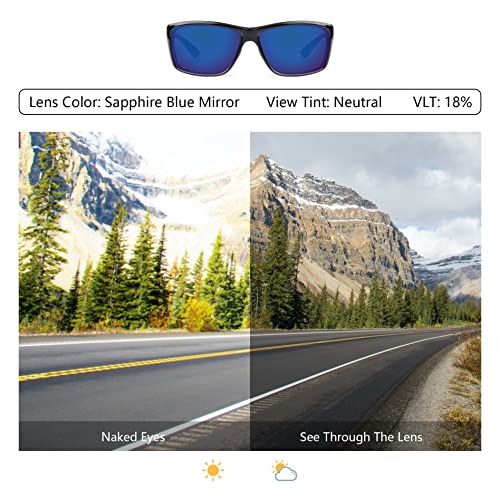 Image of Bowyer Polarized Replacement Lenses for Oakley Thinlink OO9316 Sunglasses - Sapphire Blue Mirror