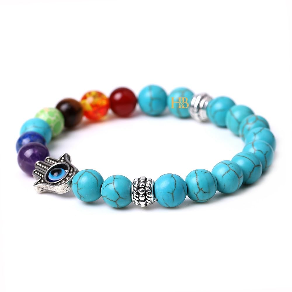 See full amazon price history chart for Hot And Bold Unisex Adult Triple Protection 7 Chakra Gemstone Beads Bracelets With Hamsa Hand & Evil Eye Charms, Natural Healing Stones For Balance And Warding Off Negativity. Hot And Bold Unisex Adult Triple Protection 7 Chakra Gemstone Beads Bracelets With Hamsa Hand & Evil Eye Charms, Natural Healing Stones For Balance And Warding Off Negativity. (B0D5CV6LN4) Amazon Price History, Amazon Price Tracker