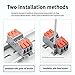Wire Connector Cable Led Connectors Compact Quick Wiring Push-in Terminal Blocks Tools for 4mm² 6mm²(N6H-4PC)