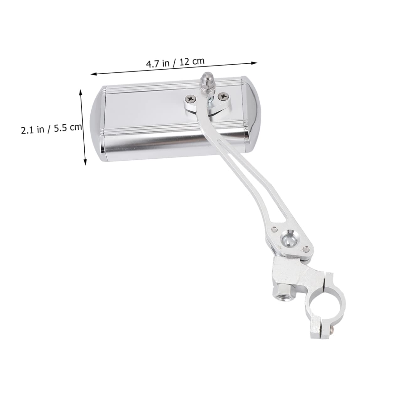 ibasenice 2pièces Miroir De Vélo Aluminium Alliage Avec Rotatif Rétroviseur Unilatéral Pour Guidon Accessoires Vélo De Montagne Route